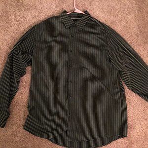 Medium Black Sueded Dress Shirt